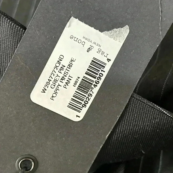 Rag  & Bone Grey Pin Poppy Pinstripe Pants - Picture 6 of 6